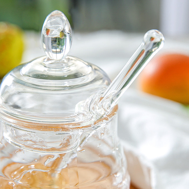 Honey Jar with Stir Bar for Honey Seasoning and Juices