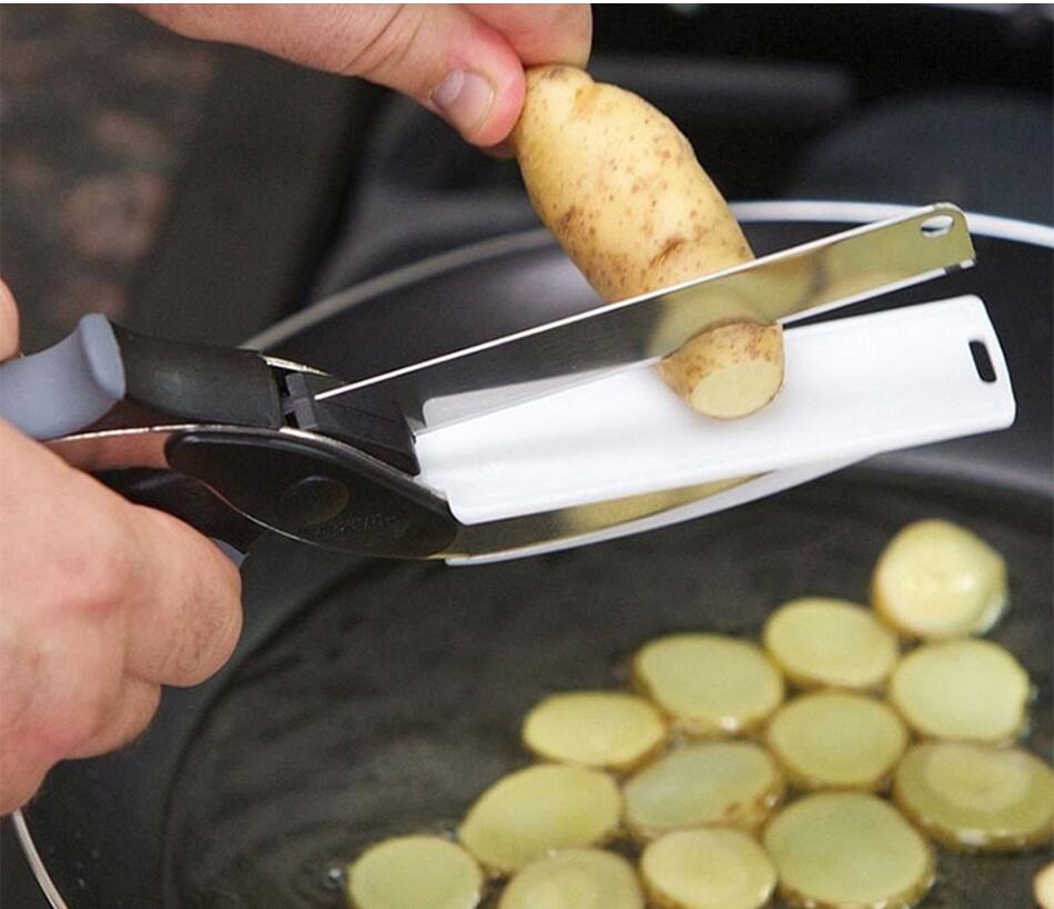 Stainless Steel Kitchen Knife Shears Vegetable Slicer