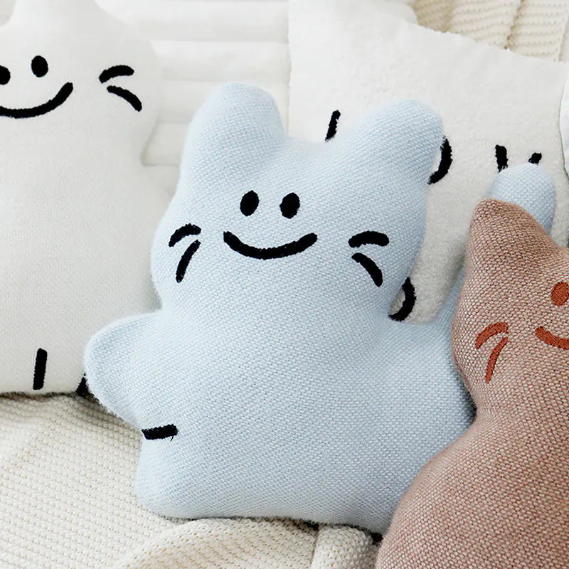 Cat Pillow Cover - Cute Nordic Style Cushion