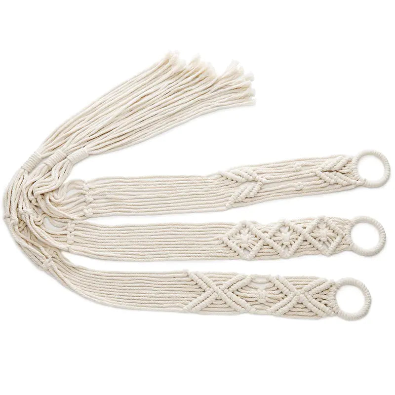 Handcrafted Cotton Rope Wall Hanging Plant Basket