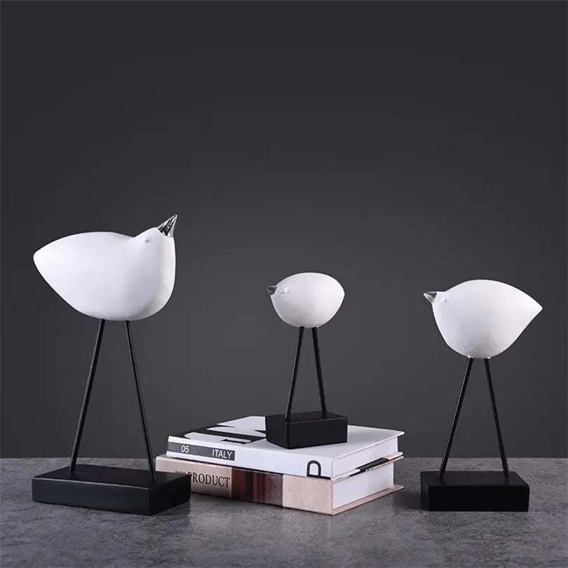 Minimalist Bird Sculpture Home Decor