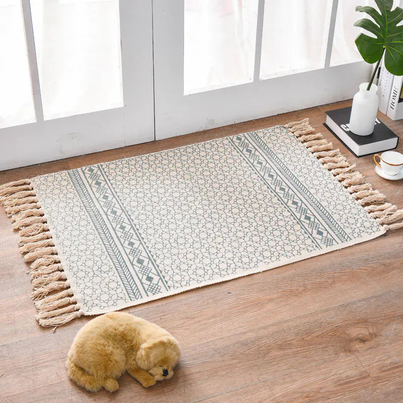 Cotton Linen Area Rug and Tapestry
