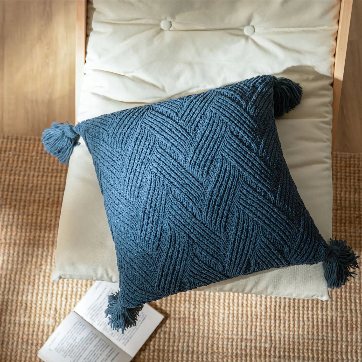Woven Pattern Decorative Pillow Cushion