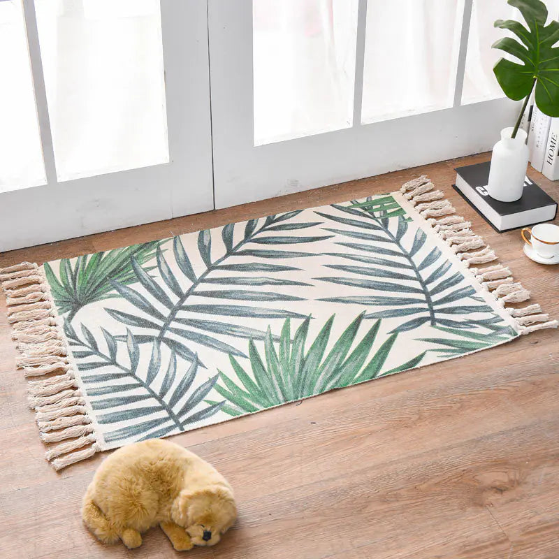 Cotton Linen Area Rug and Tapestry