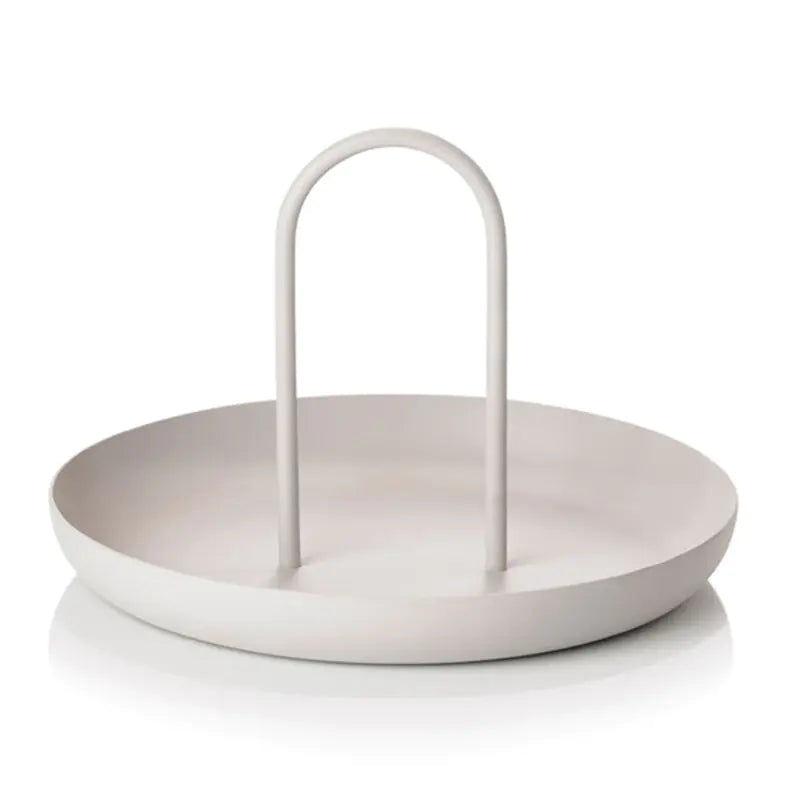 Modern Round Handle Tray for Storage and Decor