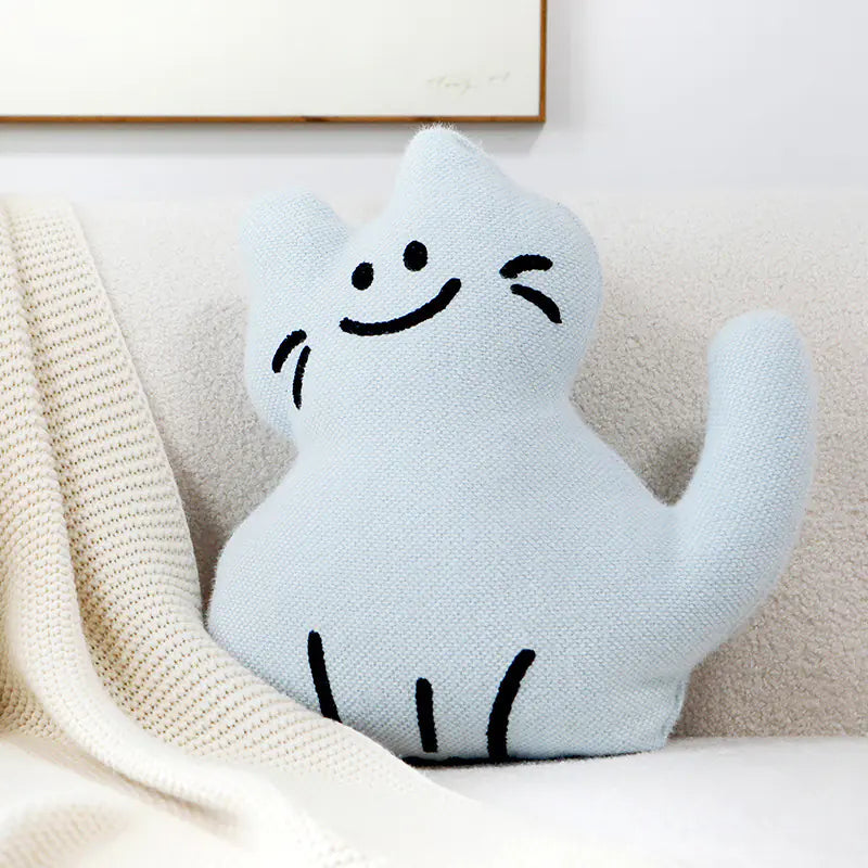 Cat Pillow Cover - Cute Nordic Style Cushion