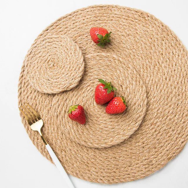 Thick Round Heat-Resistant Kitchen Table Mat