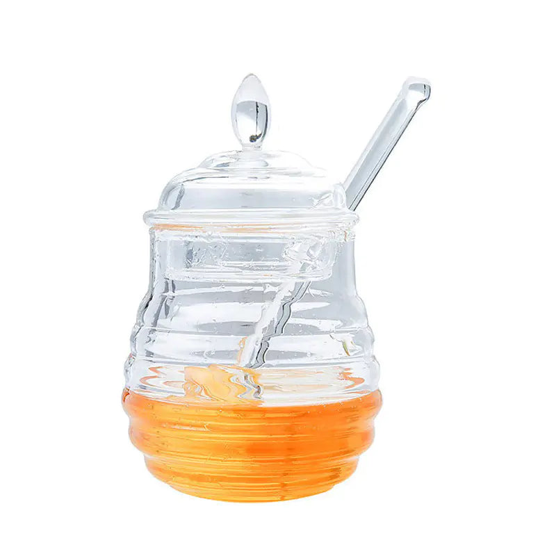 Honey Jar with Stir Bar for Honey Seasoning and Juices