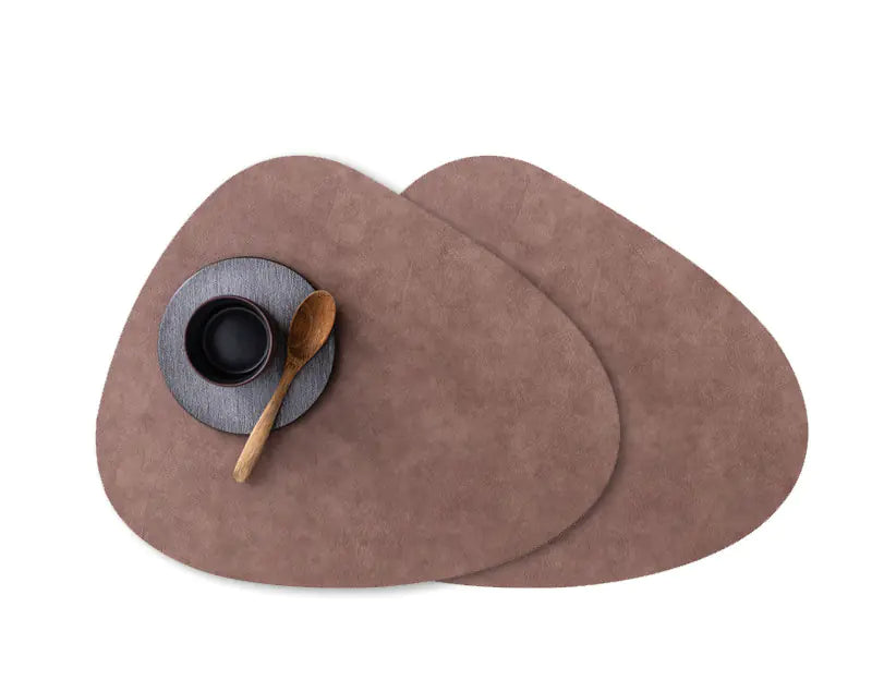 Waterproof Leather Placemat with Heat Insulation Pad