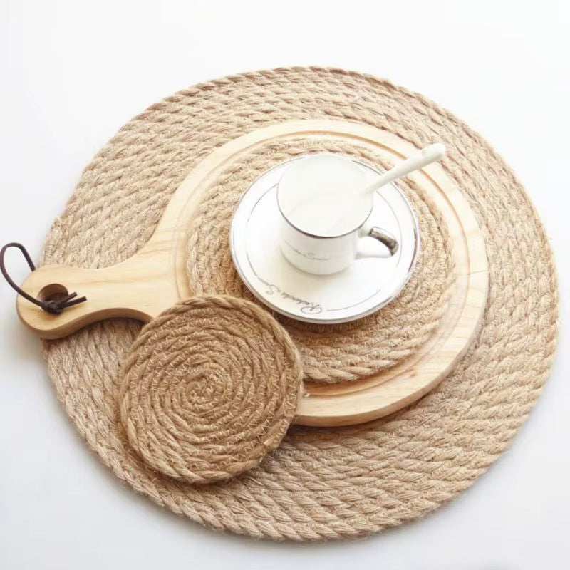 Thick Round Heat-Resistant Kitchen Table Mat