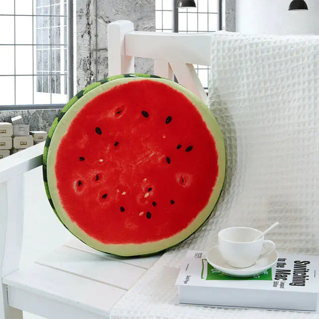 Printed Round Fruit Cushion