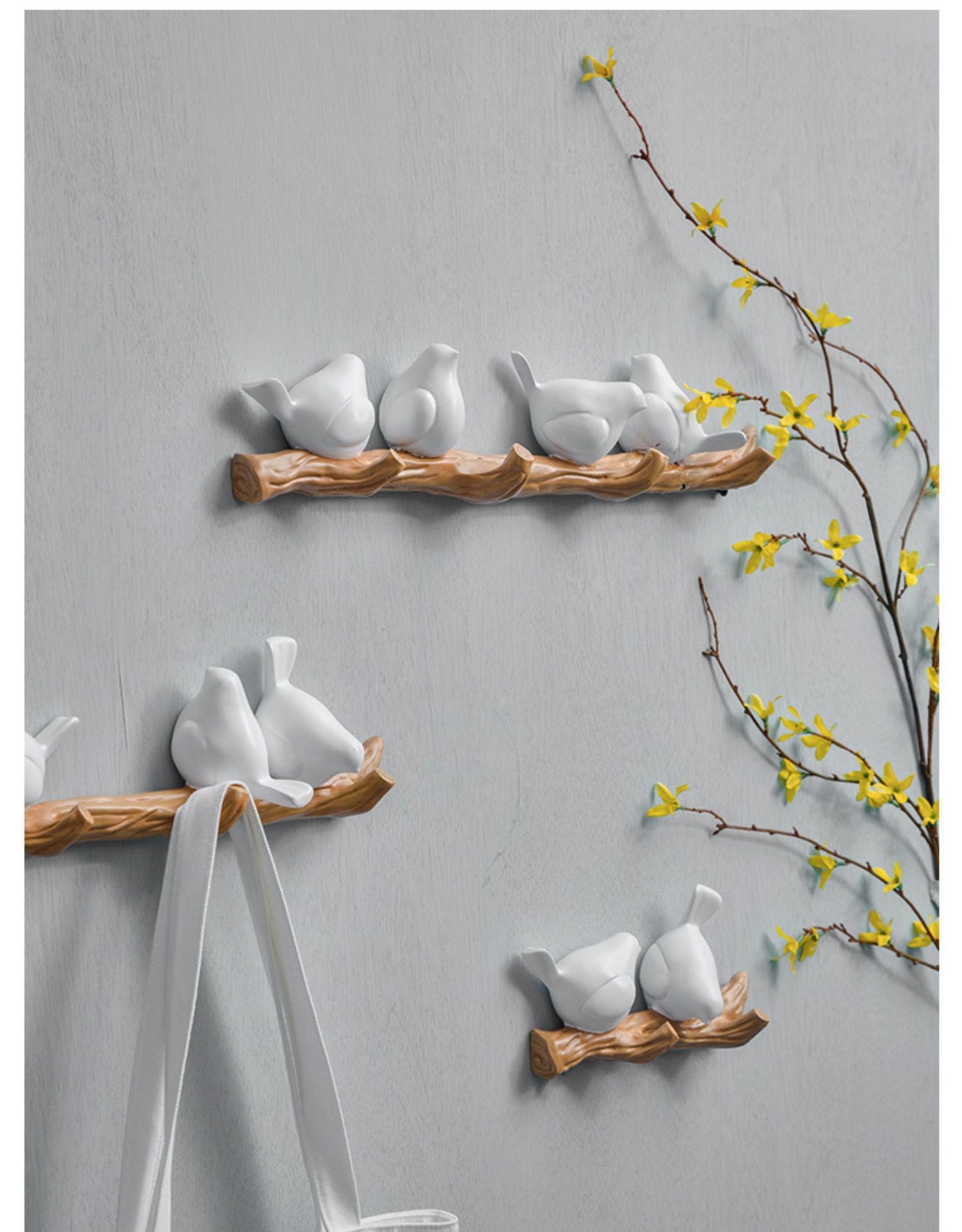 Bird Wall Hook for Clothing and Accessories