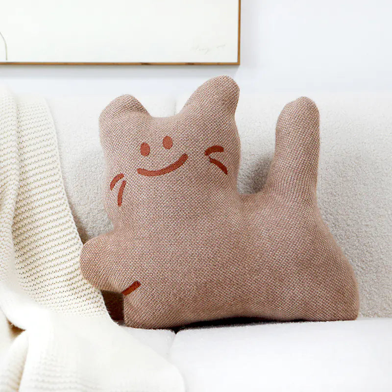 Cat Pillow Cover - Cute Nordic Style Cushion