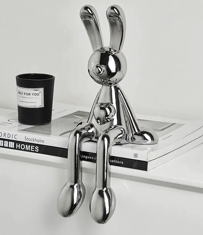 Rabbit Figurine Electroplated