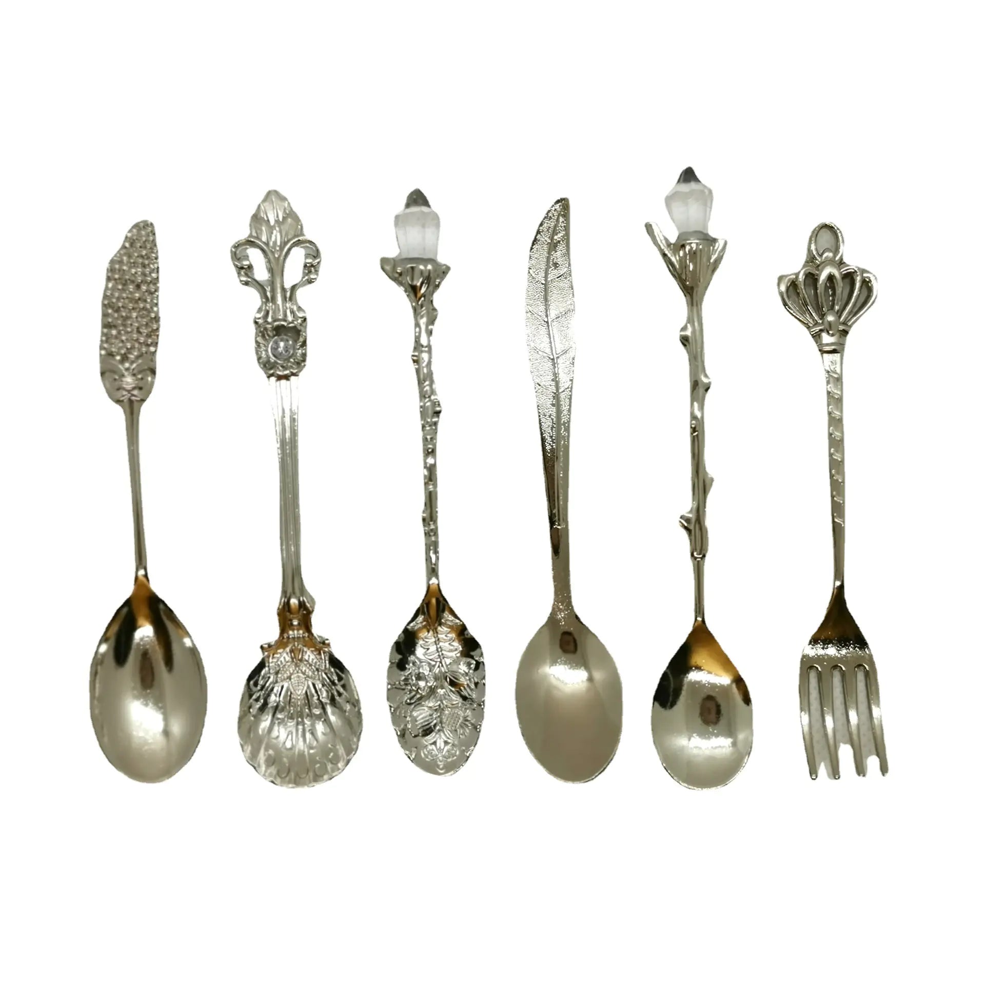 Vintage Royal Coffee Spoon Set of 6 for Desserts
