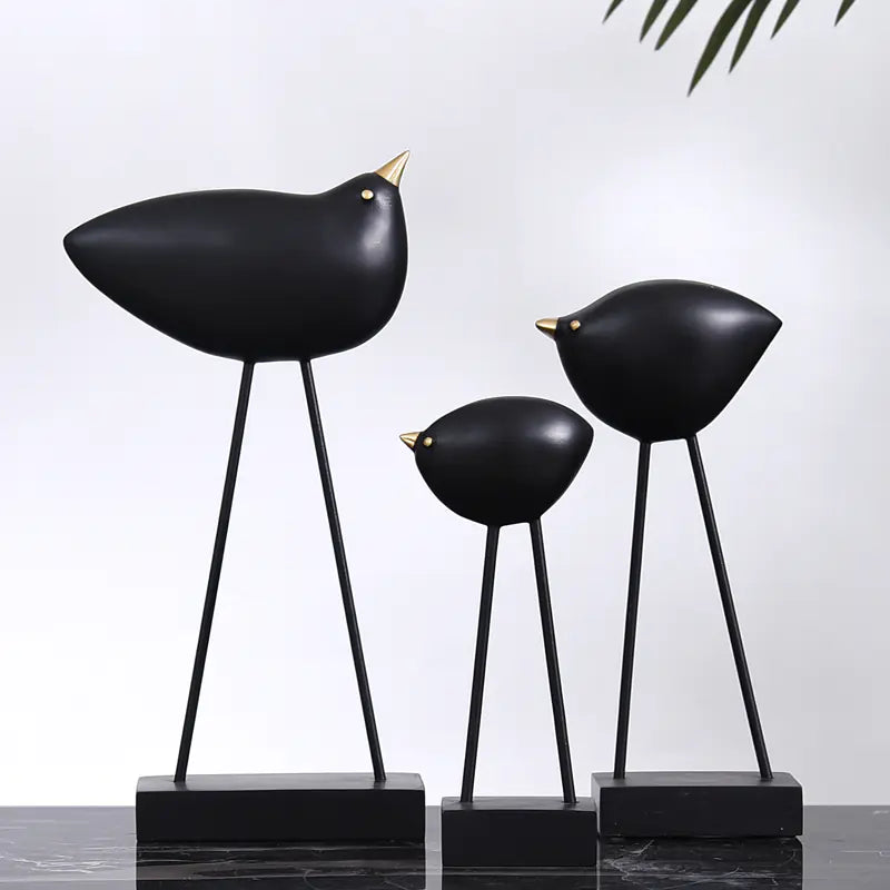 Minimalist Bird Sculpture Home Decor