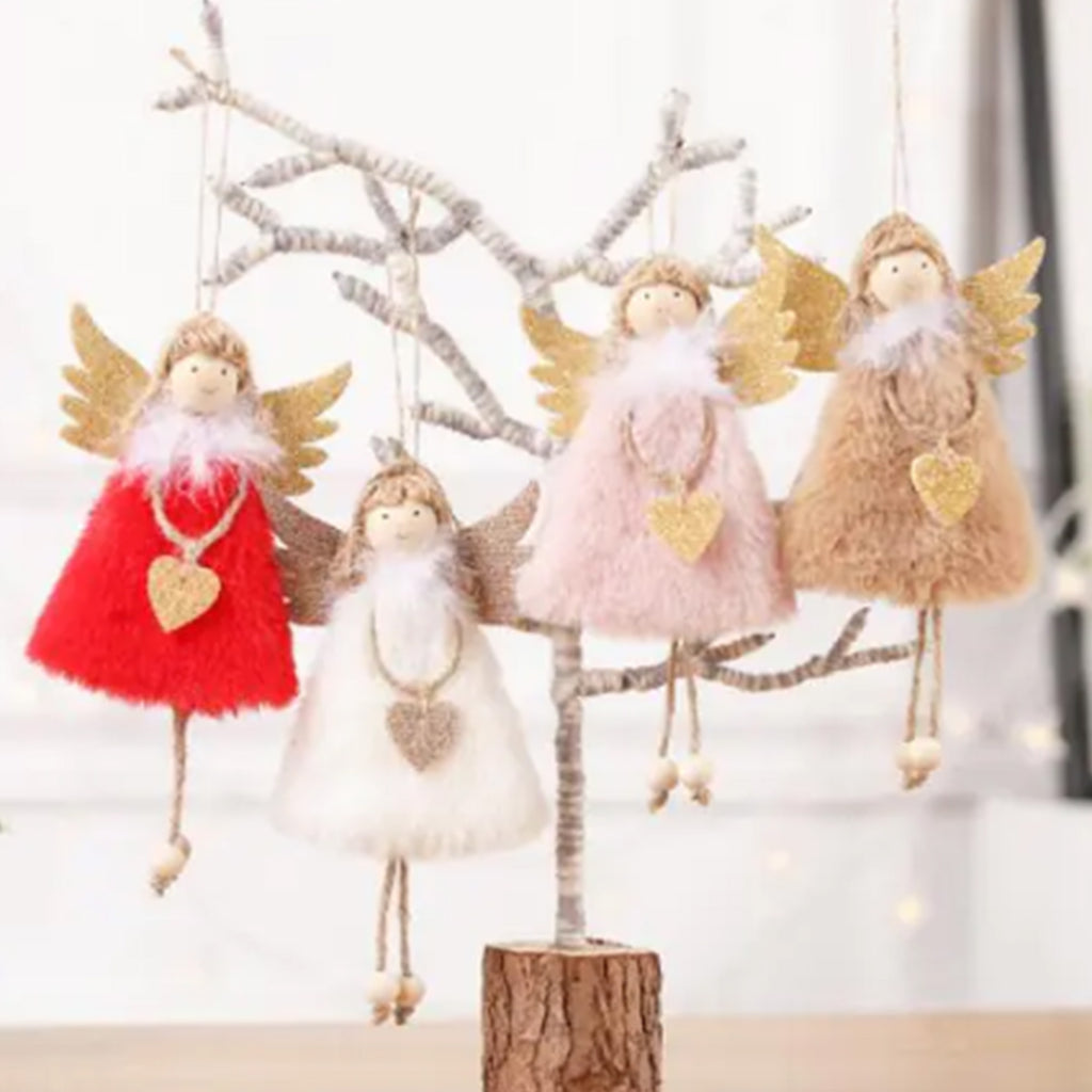 Christmas Plush Doll and Tree Ornament for Holiday Decor