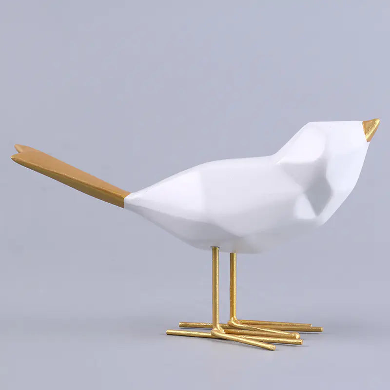Gold and Silver Bird Figurine