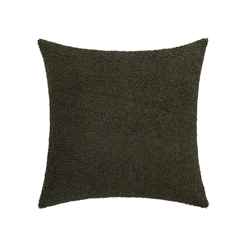 Embroidered Face and Abstract Pillowcase Cover