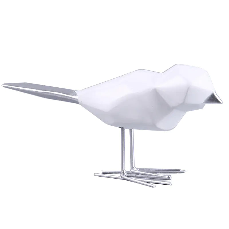 Gold and Silver Bird Figurine