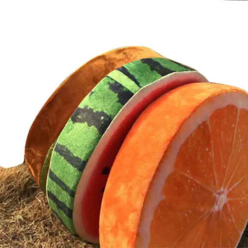 Printed Round Fruit Cushion