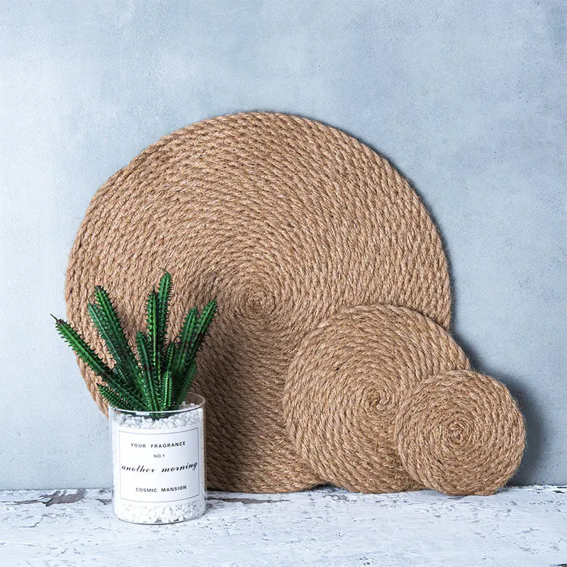 Thick Round Heat-Resistant Kitchen Table Mat