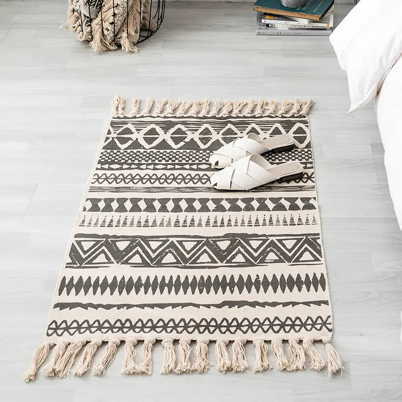 Cotton Linen Area Rug and Tapestry
