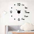 DIY No-Drill Wall Clock - European Style Silent Design