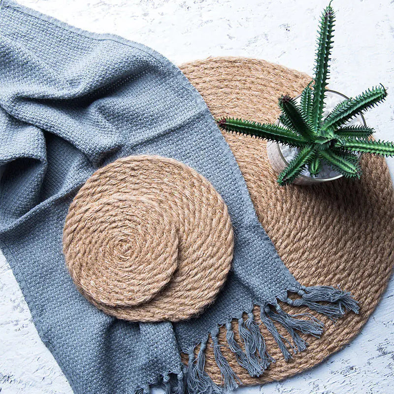 Thick Round Heat-Resistant Kitchen Table Mat