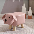 Wooden Animal Puppy Stool for Living Room