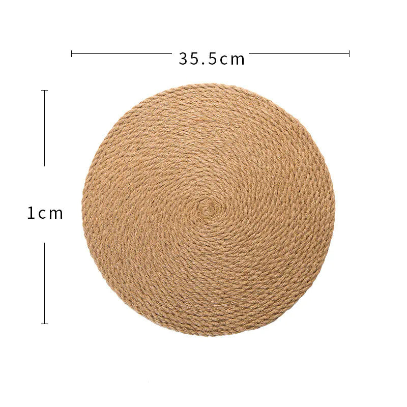 Thick Round Heat-Resistant Kitchen Table Mat