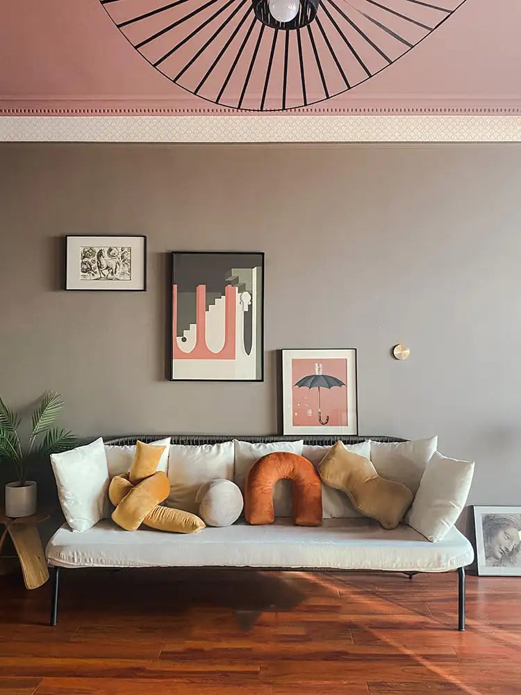 3D Geometric Velvet Decorative Cushion