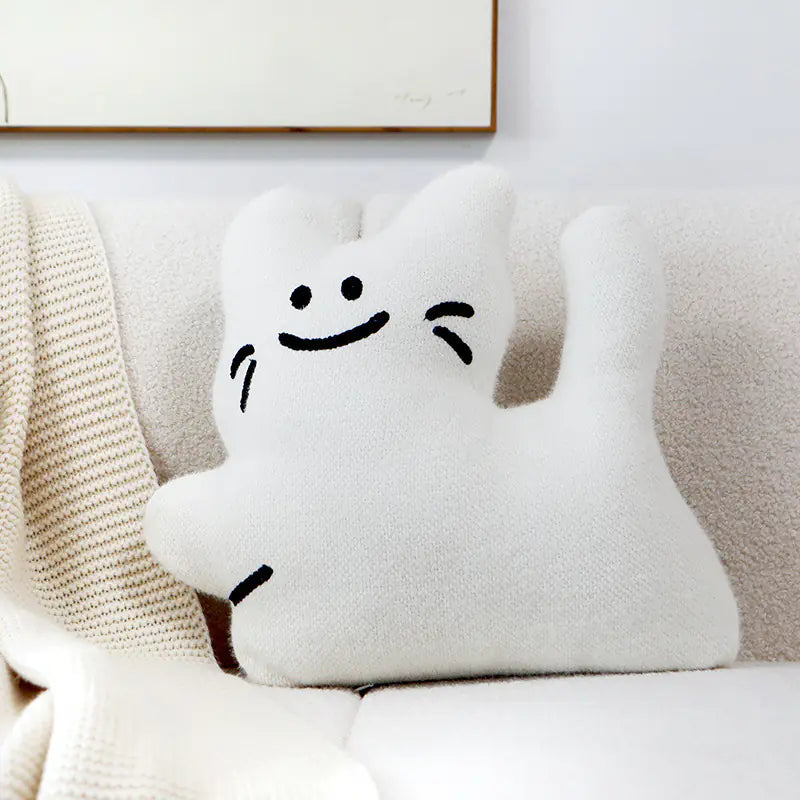 Cat Pillow Cover - Cute Nordic Style Cushion
