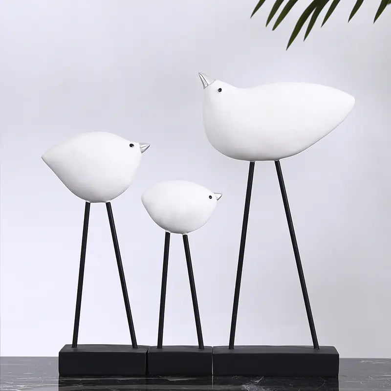 Minimalist Bird Sculpture Home Decor