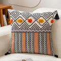 Ethnic Style Tufted Pillow for Living Room Sofa