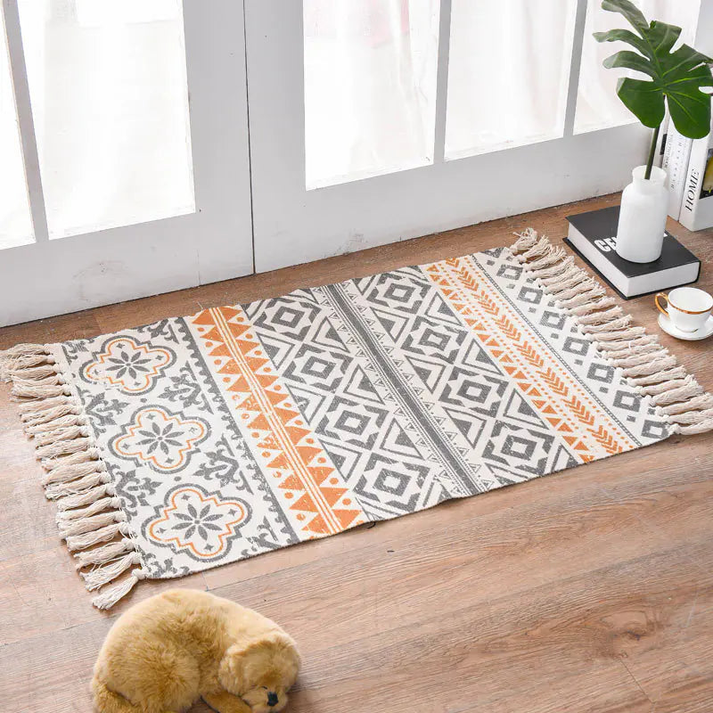 Cotton Linen Area Rug and Tapestry