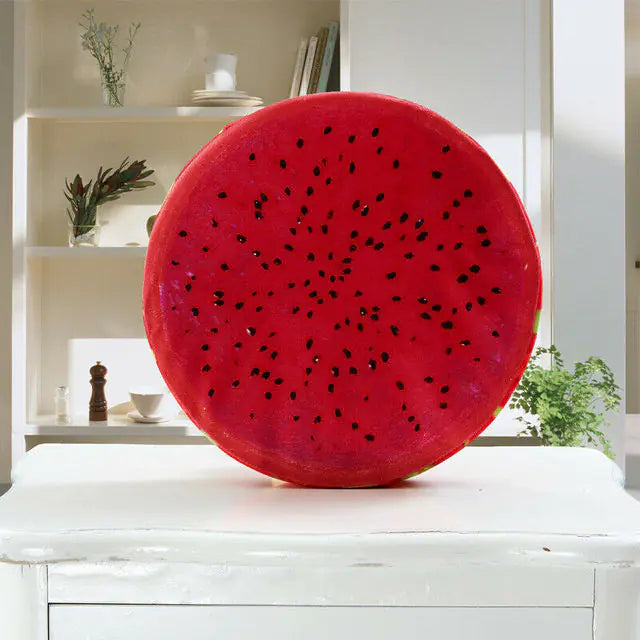 Printed Round Fruit Cushion