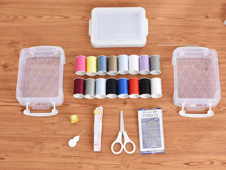 Double-Layer Sewing Kit Storage Box Set