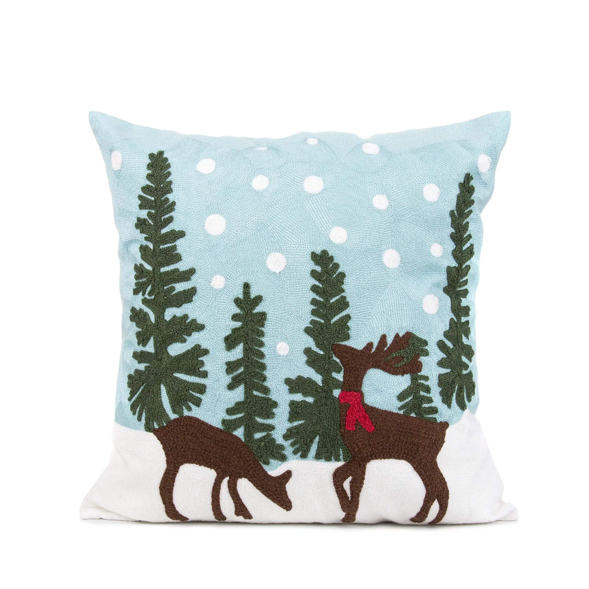 New Christmas Embroidery Pillowcase for Home Decor
