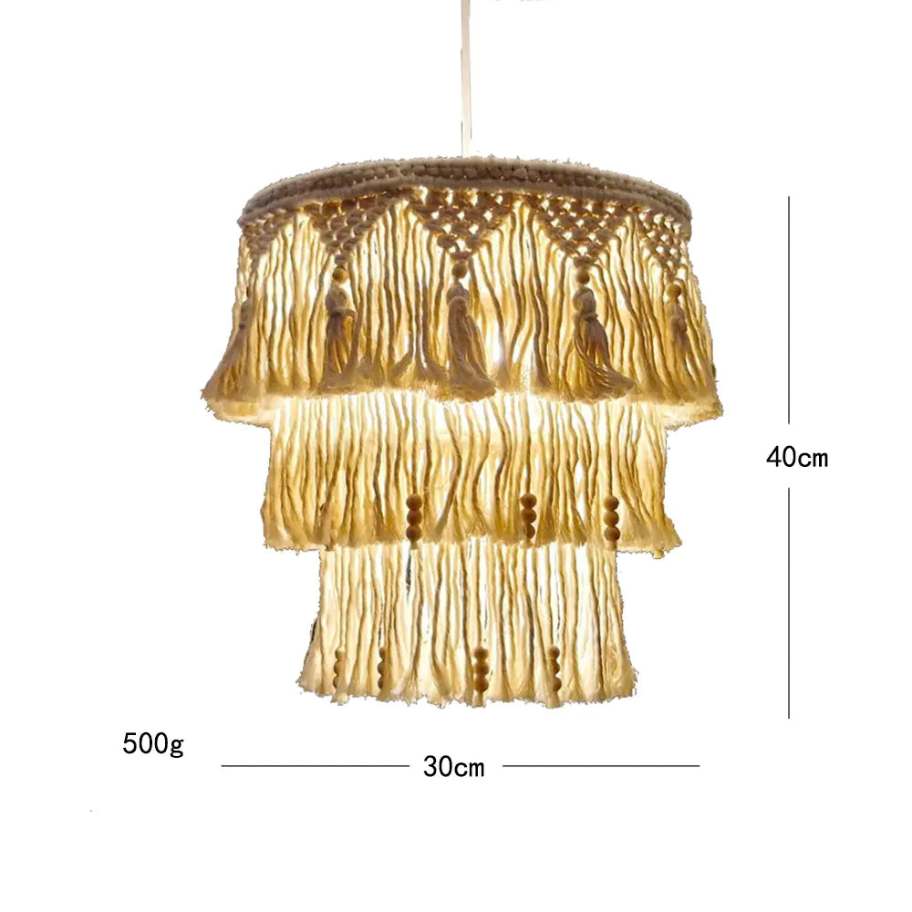 Bohemian Tapestry Lampshade - Handmade Decor