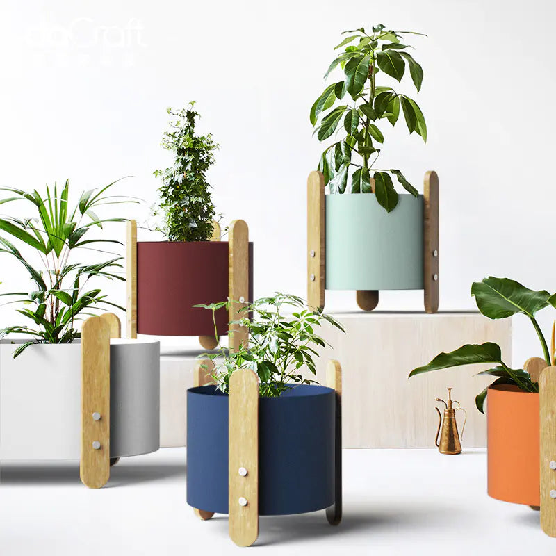 Iron Planter with Creative Minimalist Design