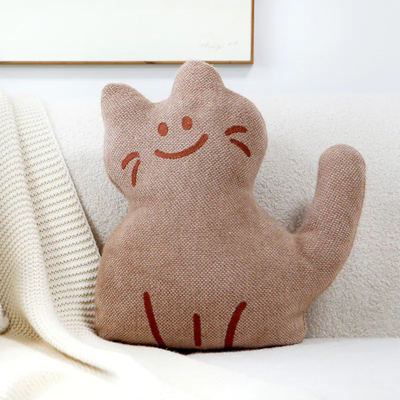 Cat Pillow Cover - Cute Nordic Style Cushion